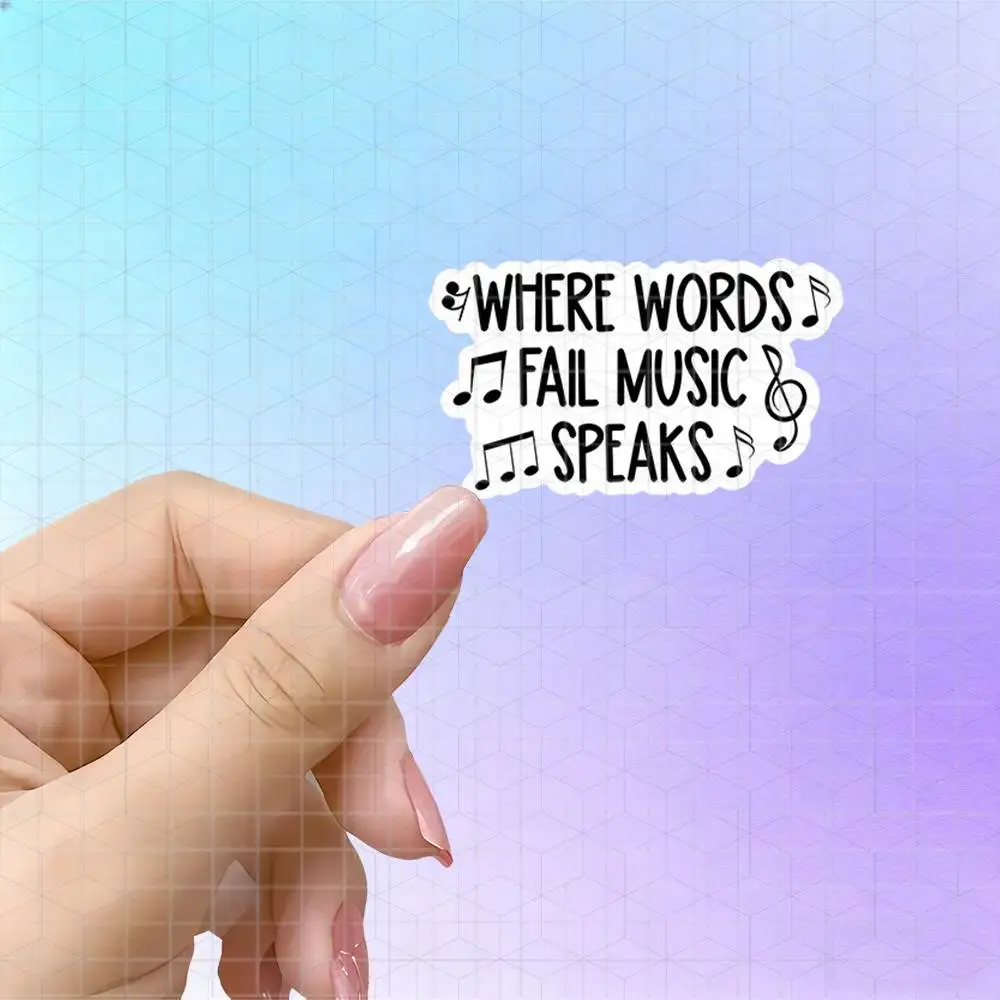 Musical Instrument Quotes - WHERE WORDS FAIL MUSIC SPEAKS Quote