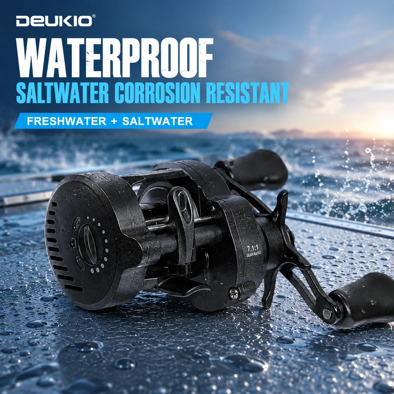 DEUKIO DC Baitcasting Reel, 7. - Ocean Drum Wave review and price