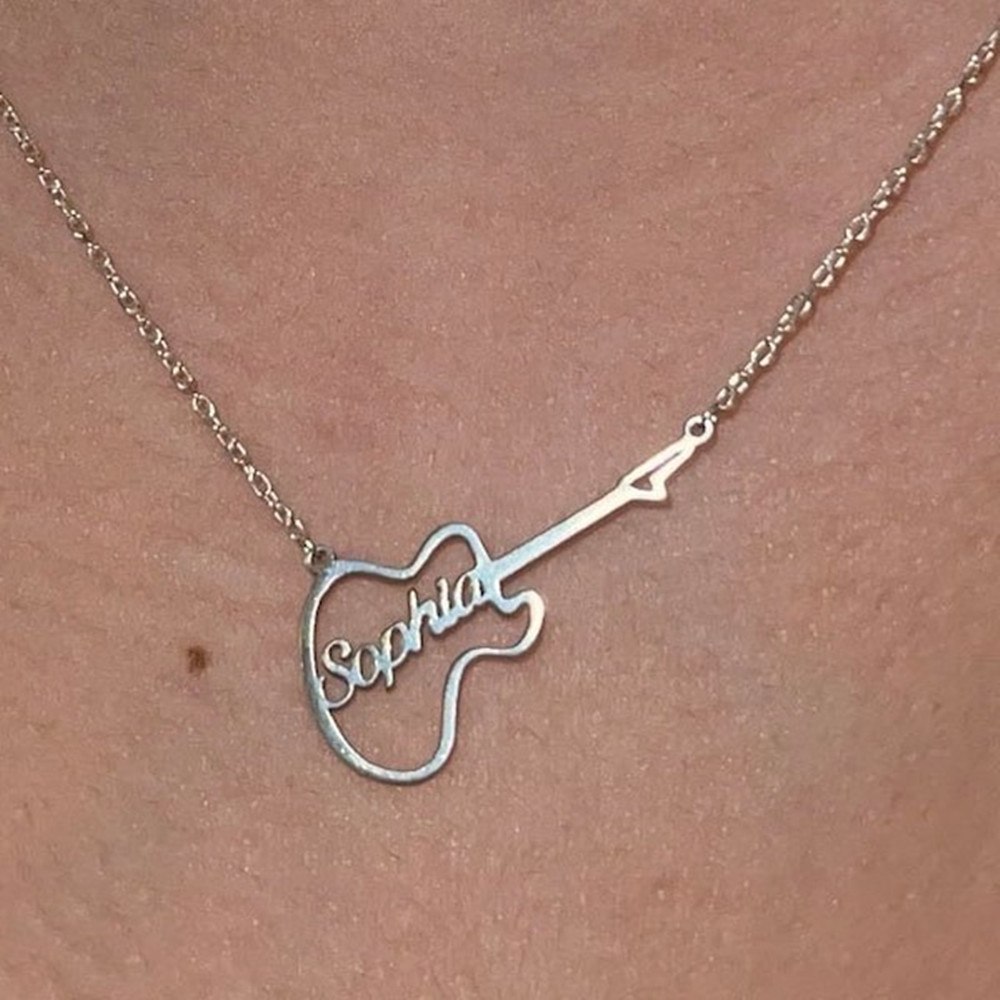 Personalized Guitar Symbol Nam - Musical Instrument Name review and price