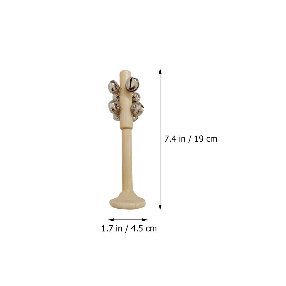 2Pcs Wooden Stick Bells Educat - Musical Instrument For Toddlers review and price