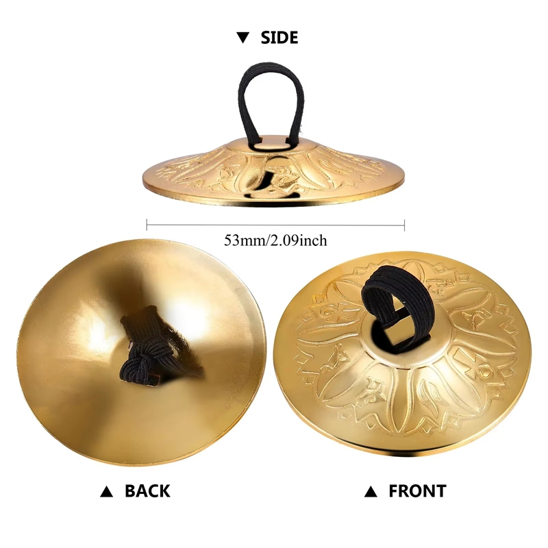 2Pcs Hot Sale Copper Mini Fing - Musical Instrument Zills review and price