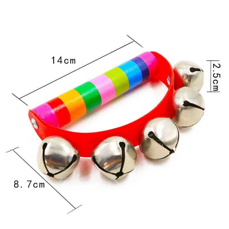 Rainbow Hand Jingle Bells Wood - A Musical Instrument You Shake review and price