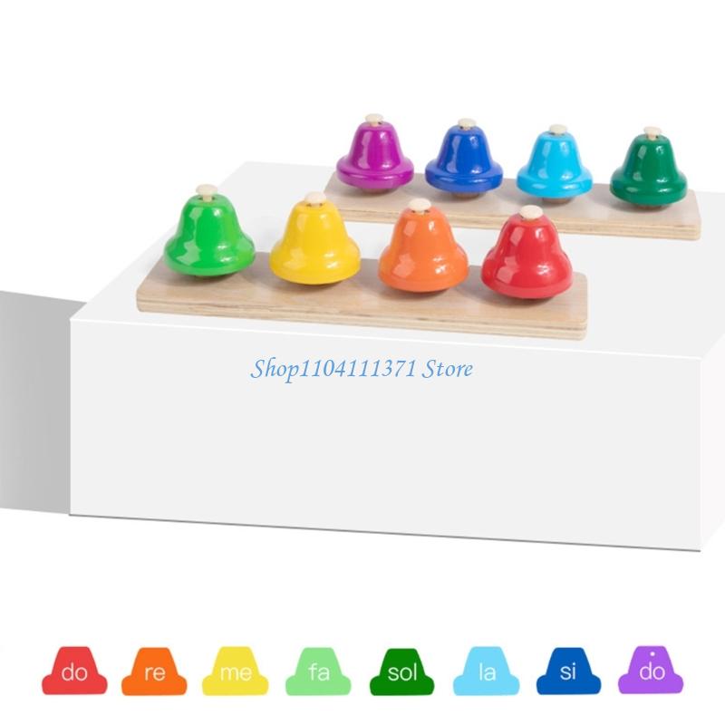 8 Note Handbells Desk Bells Co - Musical Instrument For Toddlers review and price