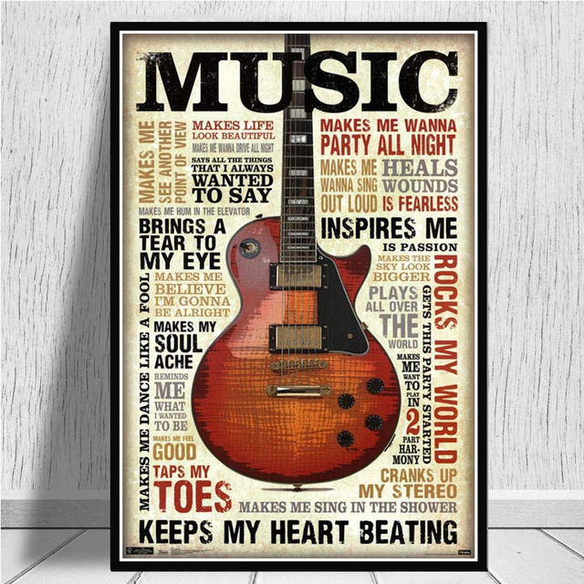 Canvas Prints Pictures Wall Ar - Musical Instrument Quotes review and price