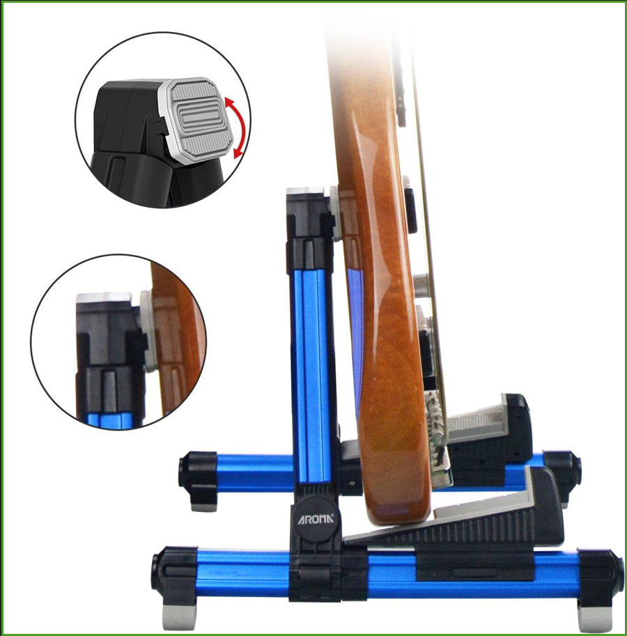 Foldable Aluminum Guitar Stand - Musical Instrument Organ review and price