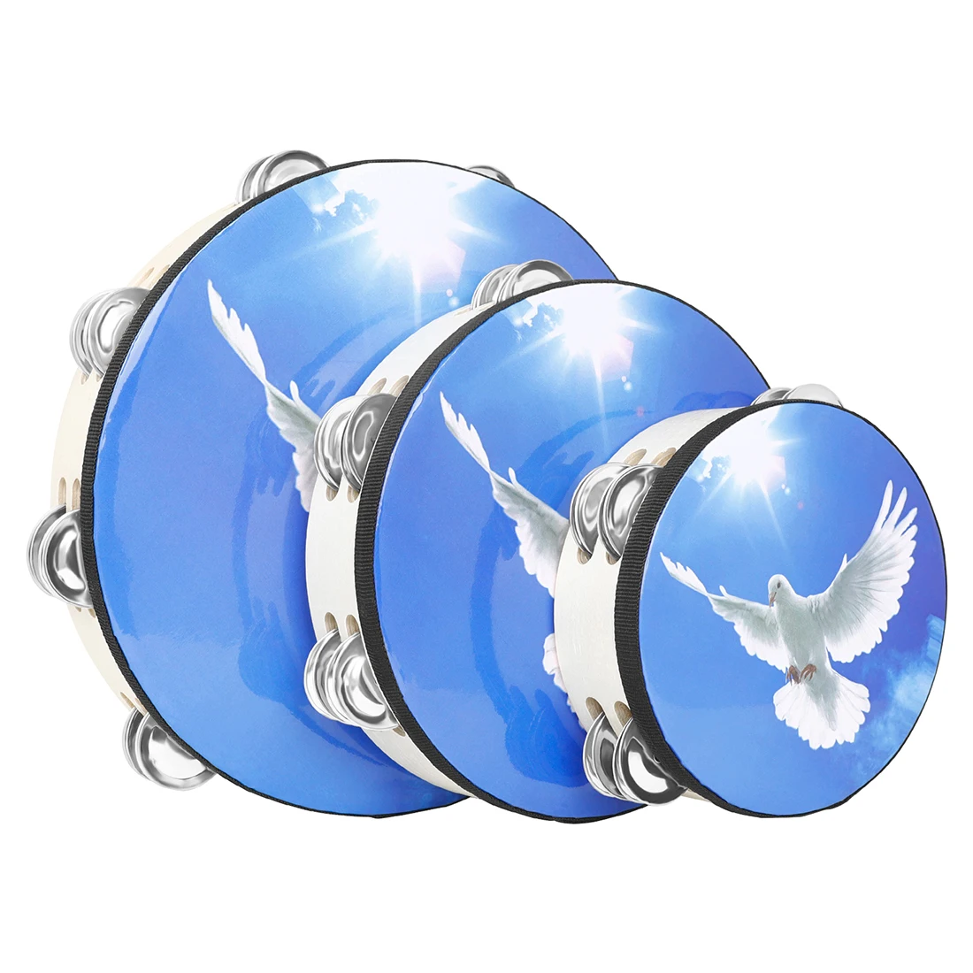 6+8+10 Inches Blue Sky Peace D - A Musical Instrument You Shake review and price