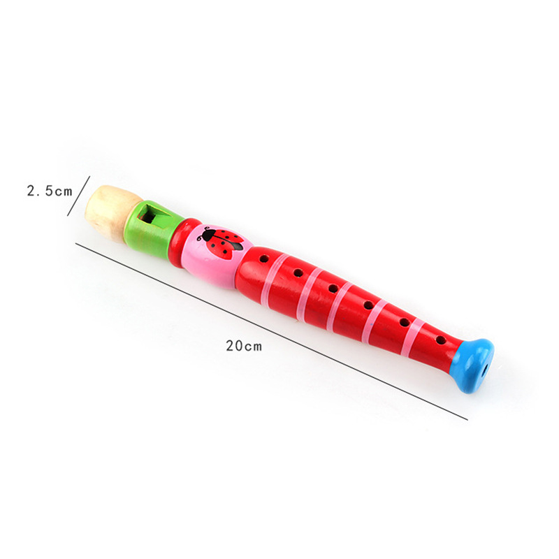 2pcs Wooden Flute 20cm Colorfu - Musical Instrument For Toddlers review and price