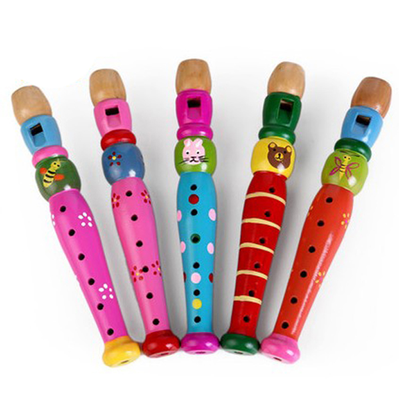 2pcs Wooden Flute 20cm Colorfu - Musical Instrument For Toddlers review and price