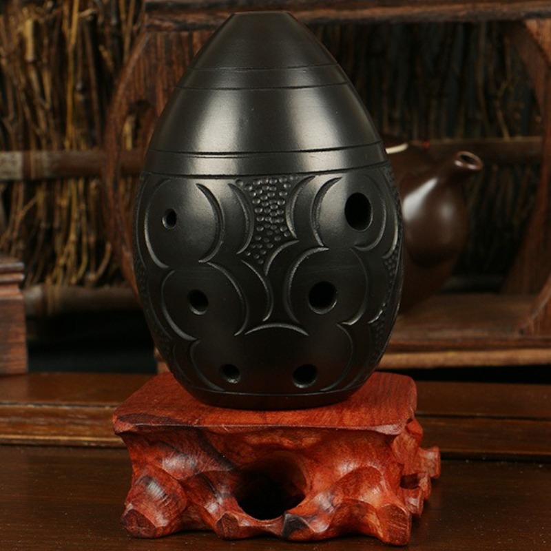 8 Holes Ocarina Black Portable - Musical Instrument Project review and price