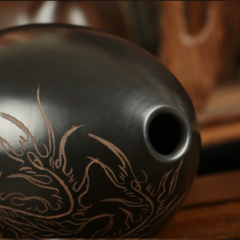 8 Holes Ocarina Black Portable - Musical Instrument Project review and price