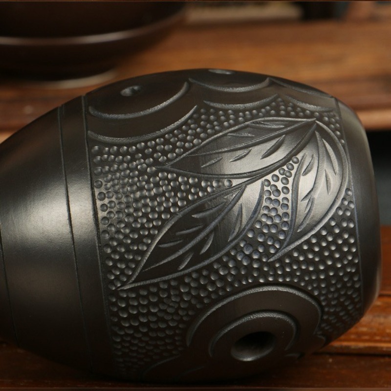 8 Holes Ocarina Black Portable - Musical Instrument Project review and price