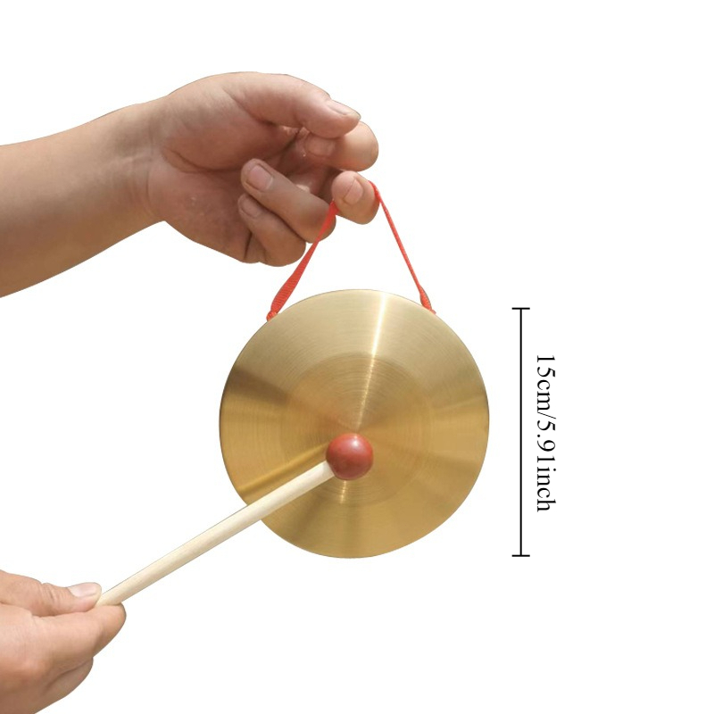 1Pc Hand Gong with Wooden Stic - Musical Instrument For Toddlers review and price